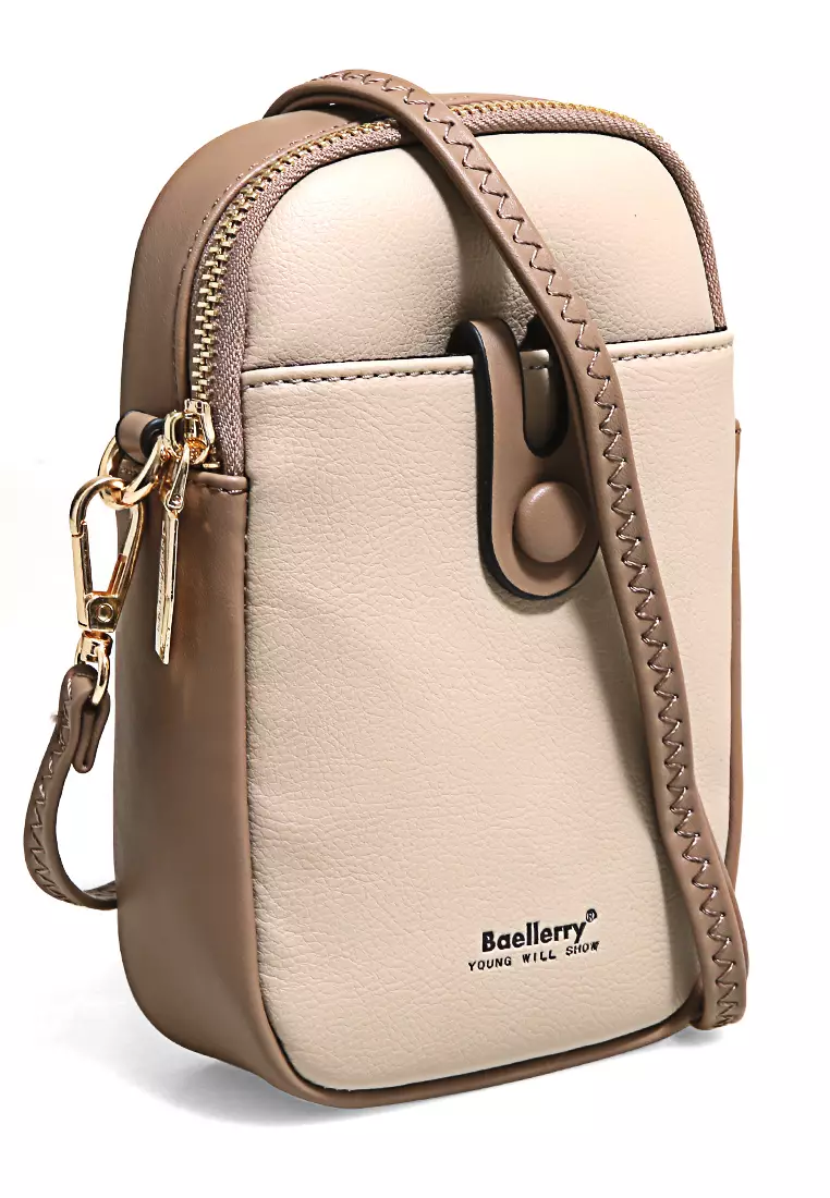 Sling Bag Tas Selempang Handphone Wanita Uniqe Design Large Compartment Material Leather ORIGINAL