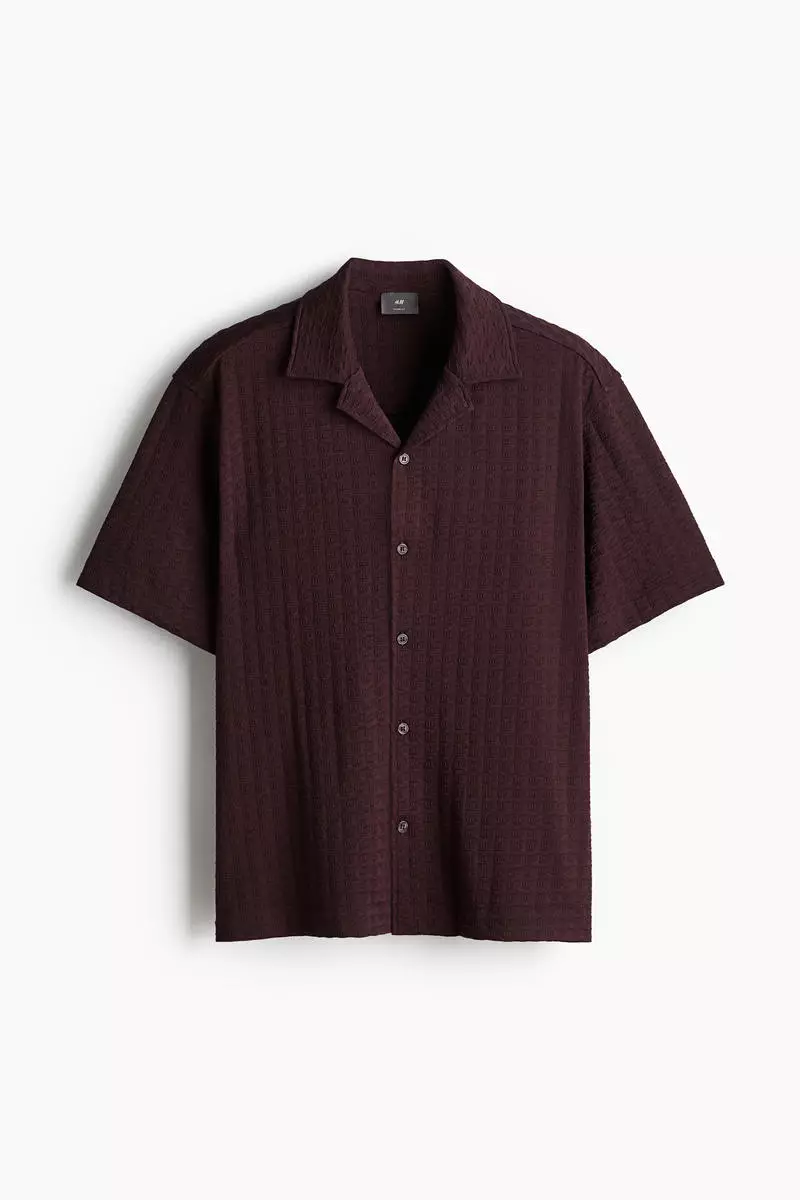 Loose Fit Textured resort shirt