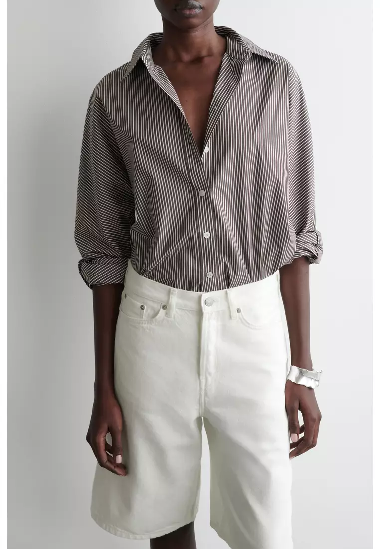 LONGLINE DENIM SHORTS