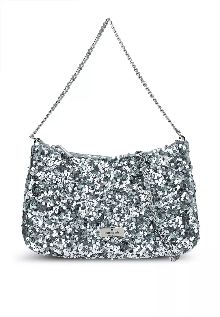 Kate spade cheap silver sparkle purse