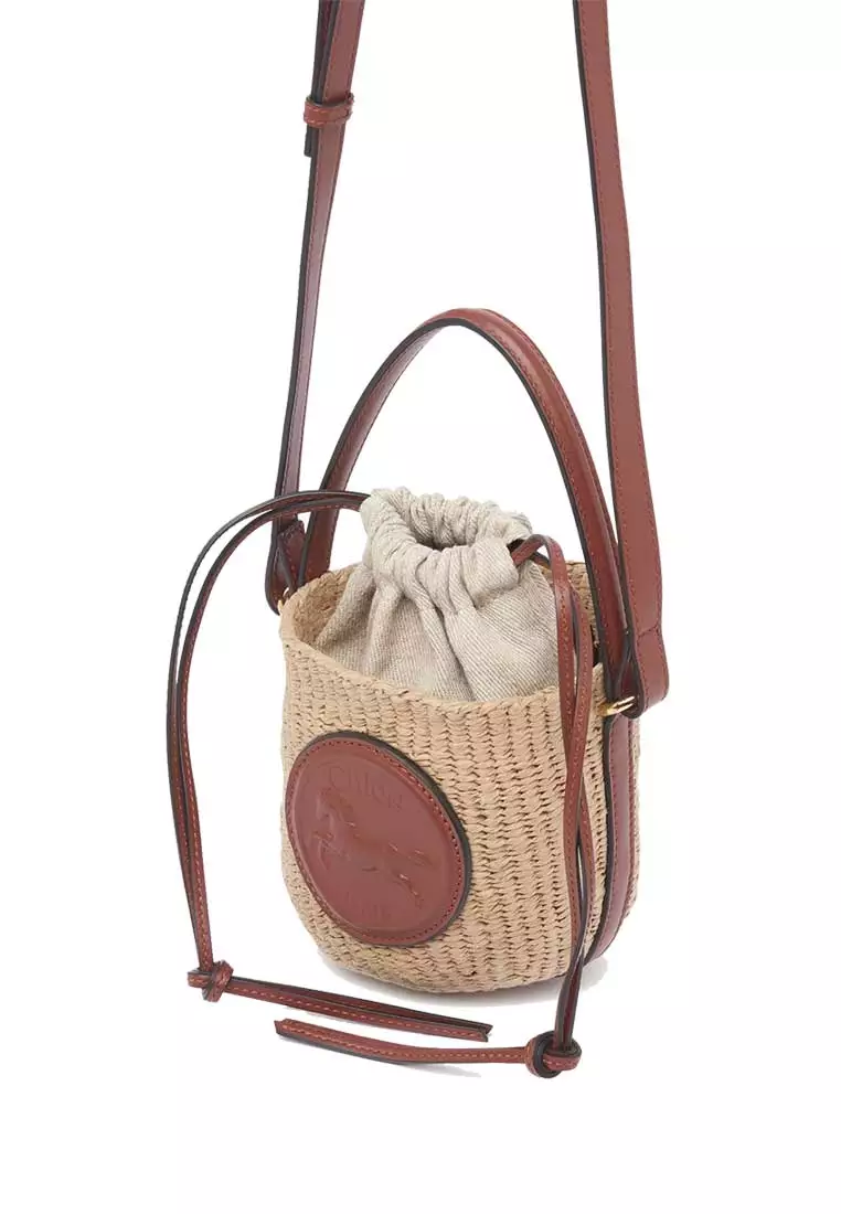 Mini Horse Medal Basket In Natural Fibers Sepia Brown CH25US593O8227S