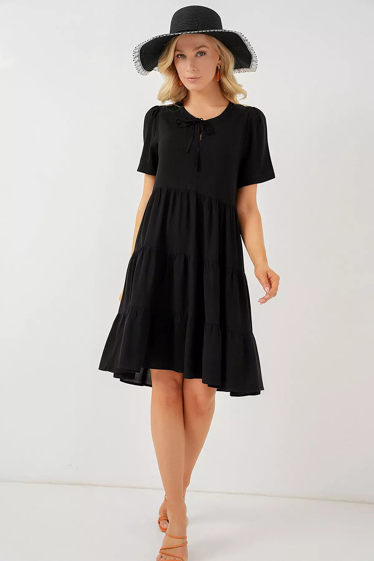 Viscose Knee Length Dress