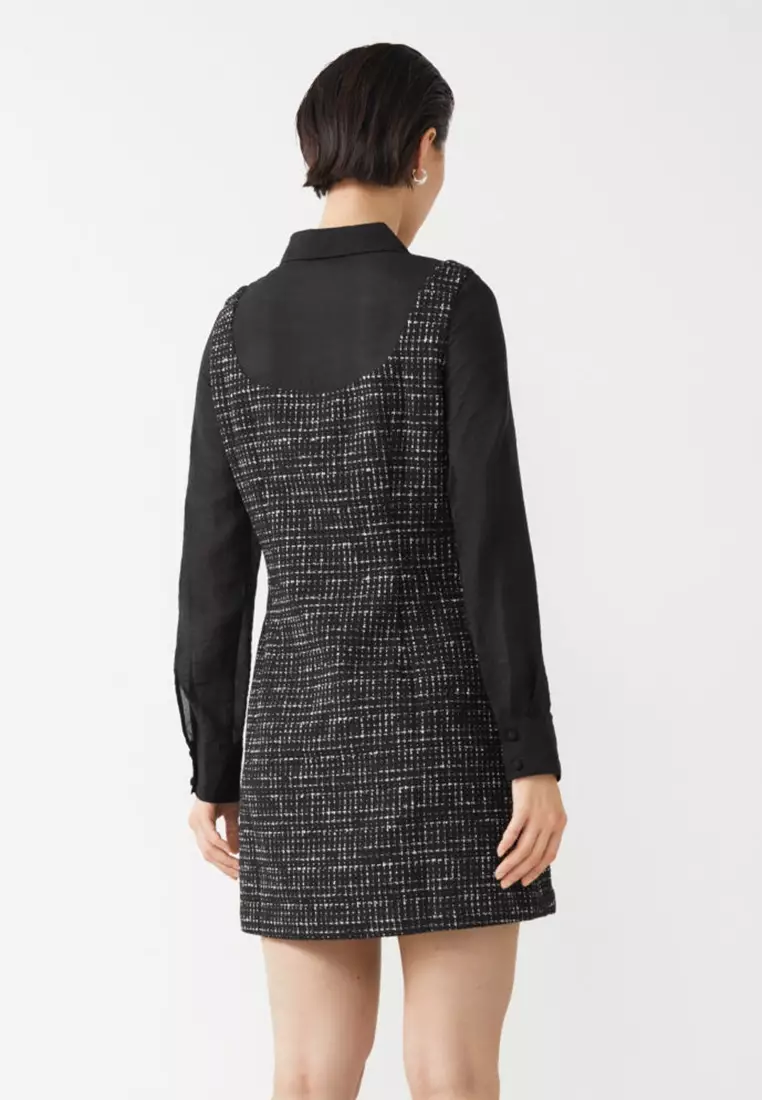 Fitted Tweed Mini Dress