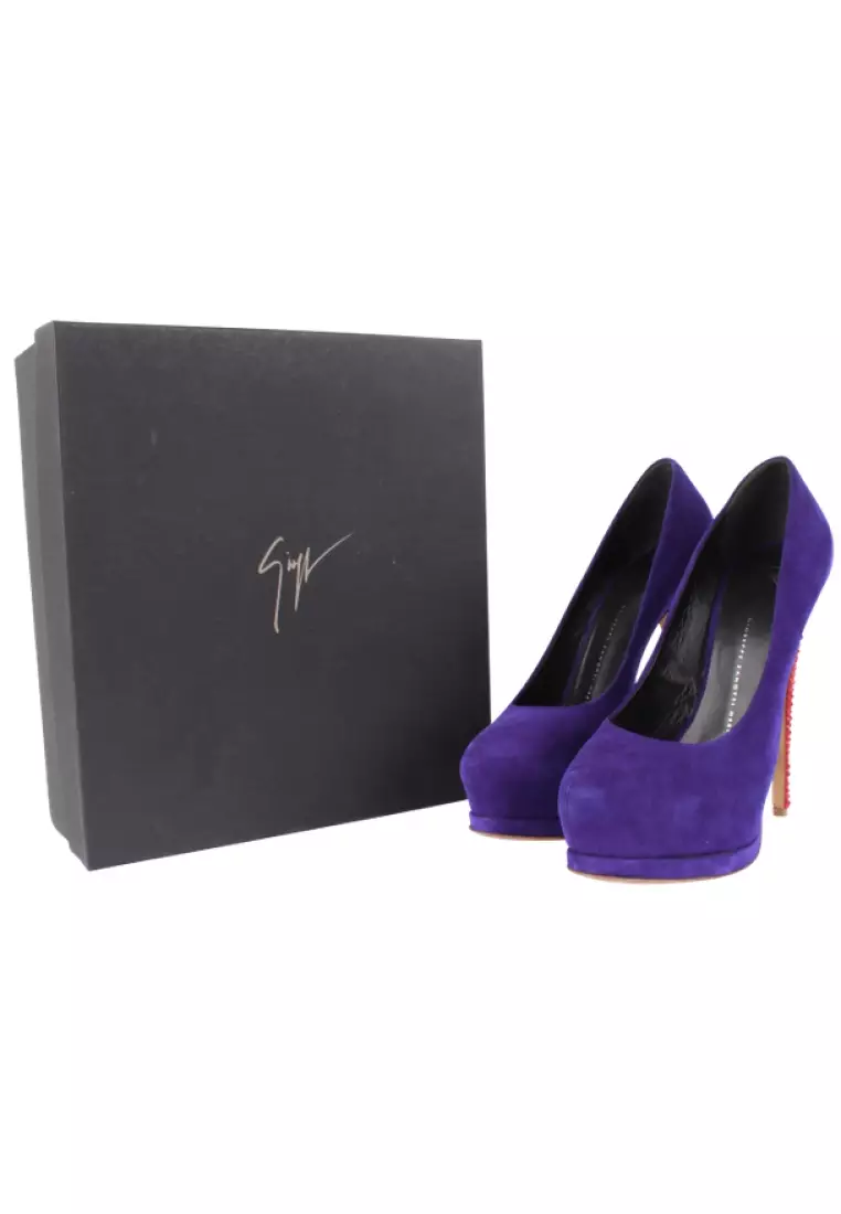 Giuseppe zanotti top purple heels