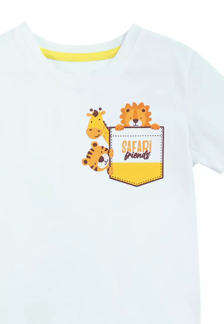 Buy POP Shop Toddler Boys Safari Friends Graphic Tshirt 2024 Online