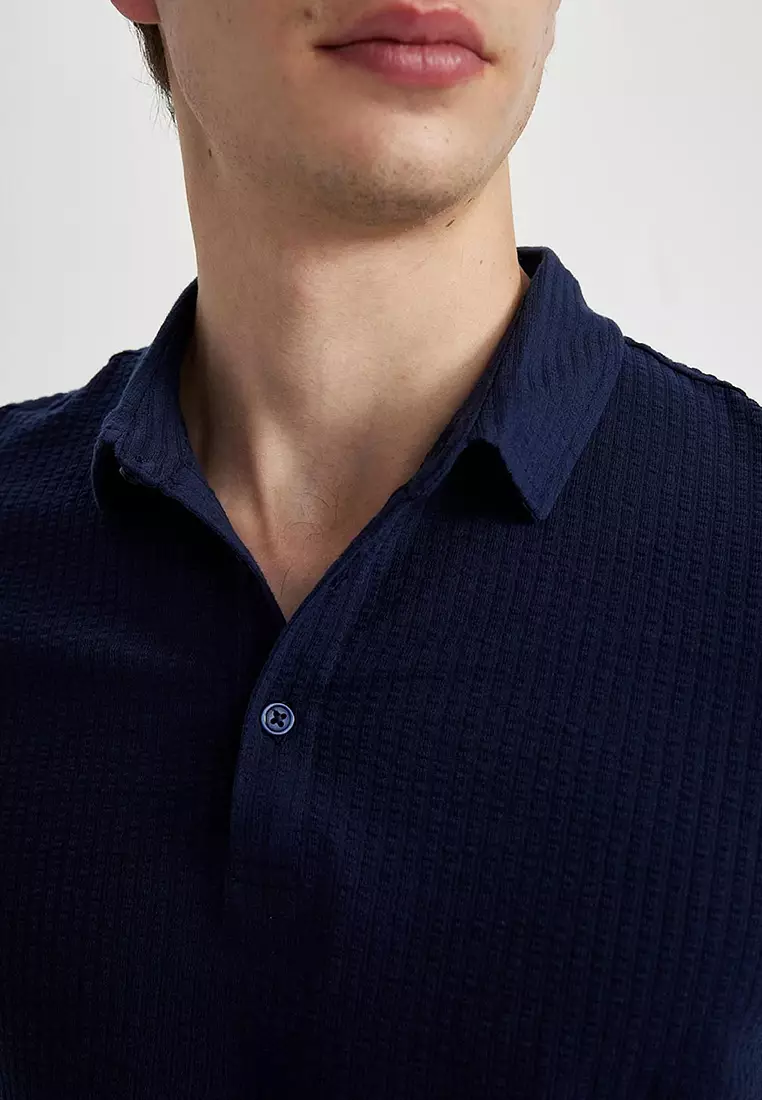 Slim Fit Cotton Short Sleeve Polo T-Shirt