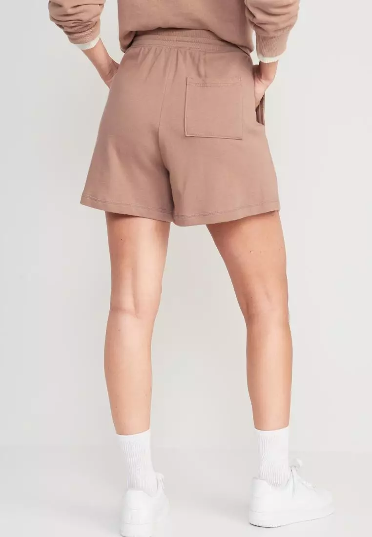 Extra High-Waisted French-Terry Sweat Shorts