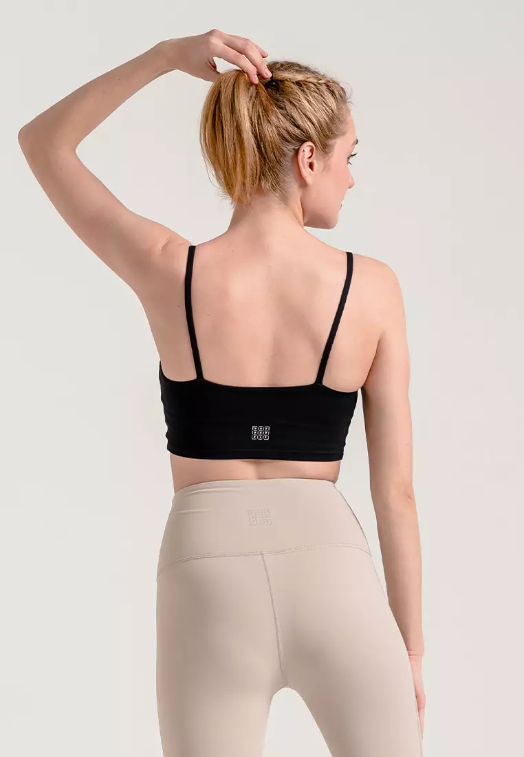 HAPPYFIT LYCRA Premium Sports Bra Black