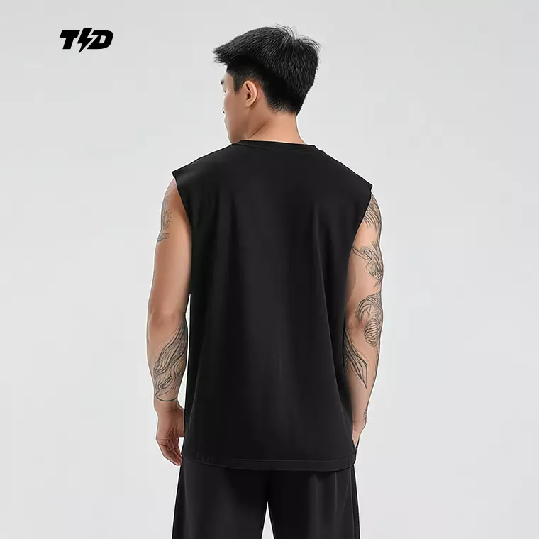 MSB01 Kaos Lari Kalcer Kutung Cloud Cotton 24s polos hitam