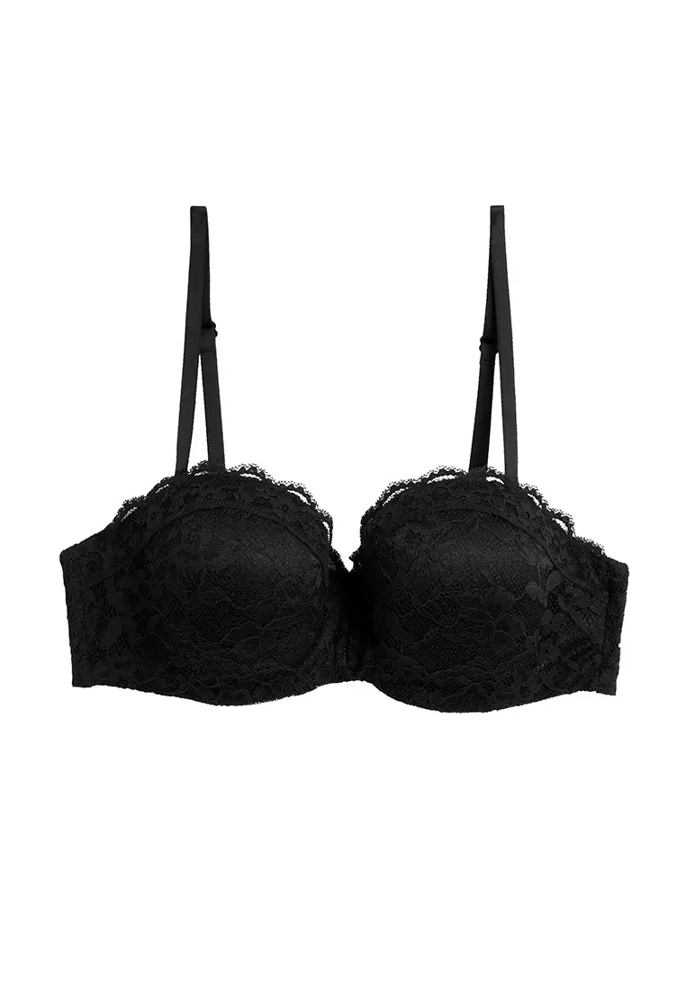 Shop Budget ⌛ M&S Collection Lingerie Lace Non Wired Bralette A-E