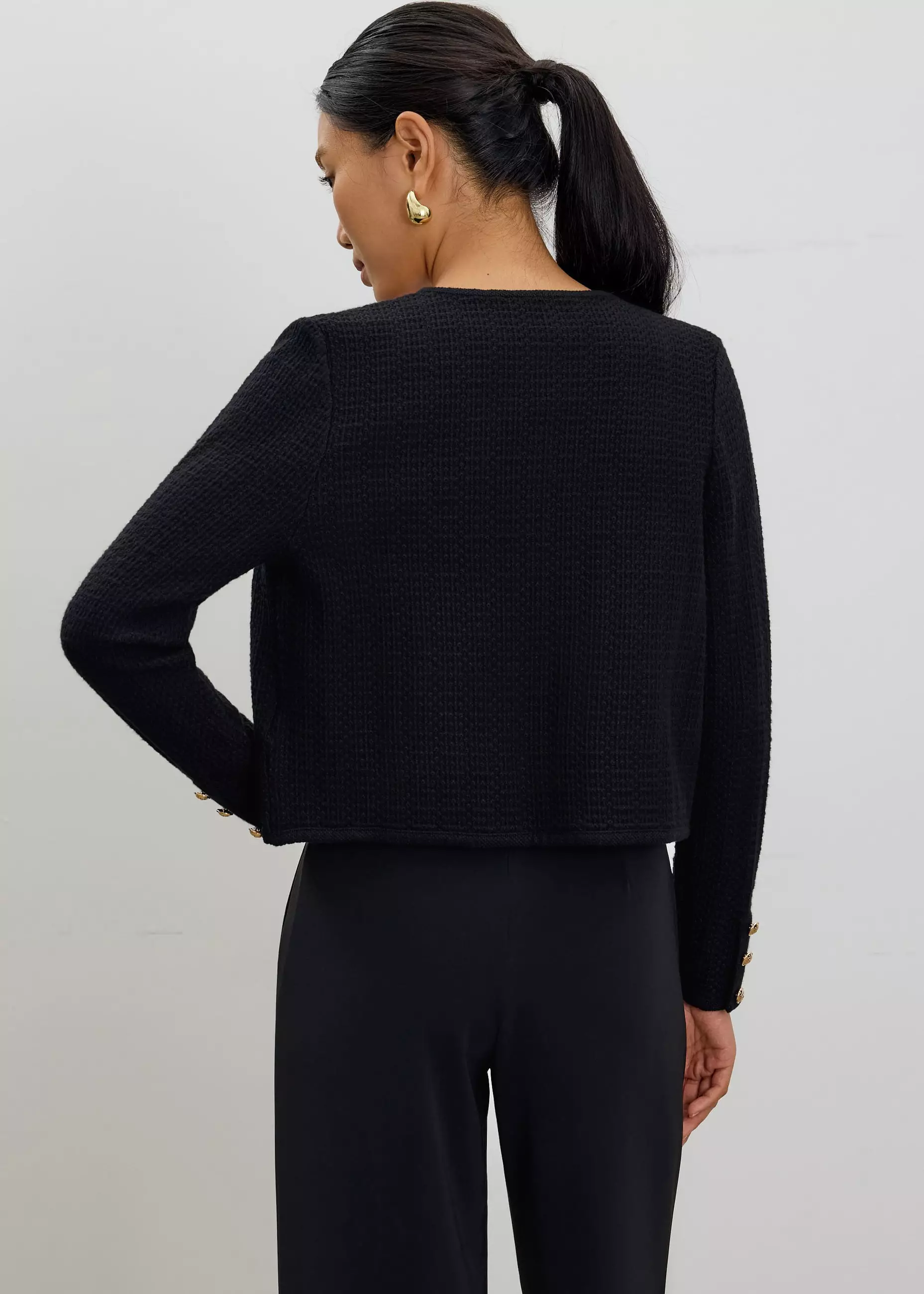 Cardigan Wanita - Yohan Textured Knit Cardigan