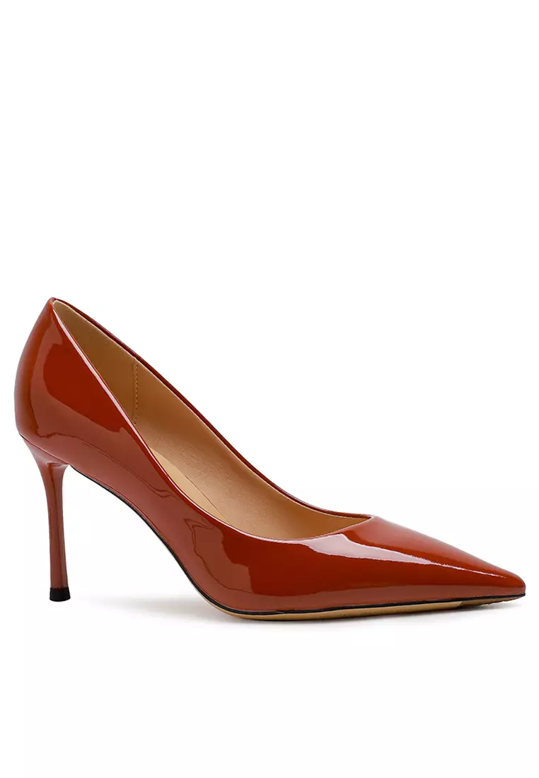 Discount on Twenty Eight Shoes  shoes - SKU: 8.5cm Pointy Faux Patent Leather Pumps Te7198-3