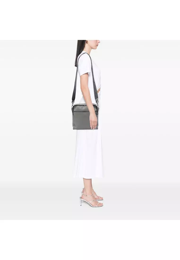 Pre-Loved Bottega Veneta Intrecciato Trimmed Nappa Crossbody