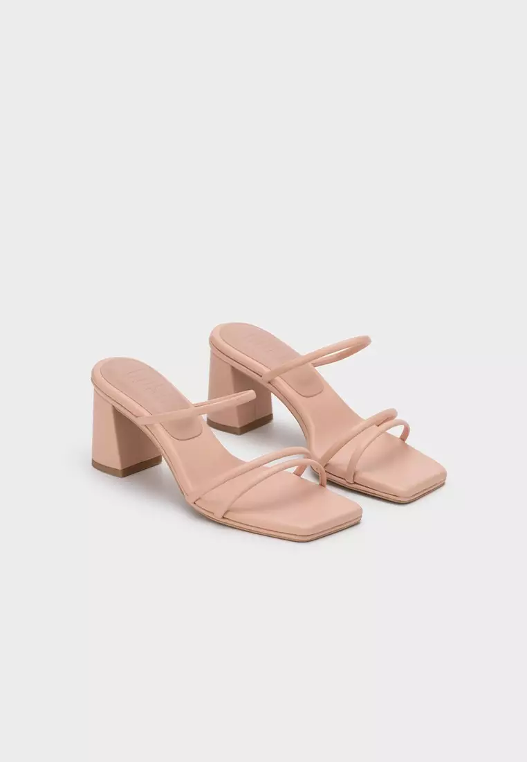 CLOUDFOAM STRAPPY BLOCK HEEL SLIDE