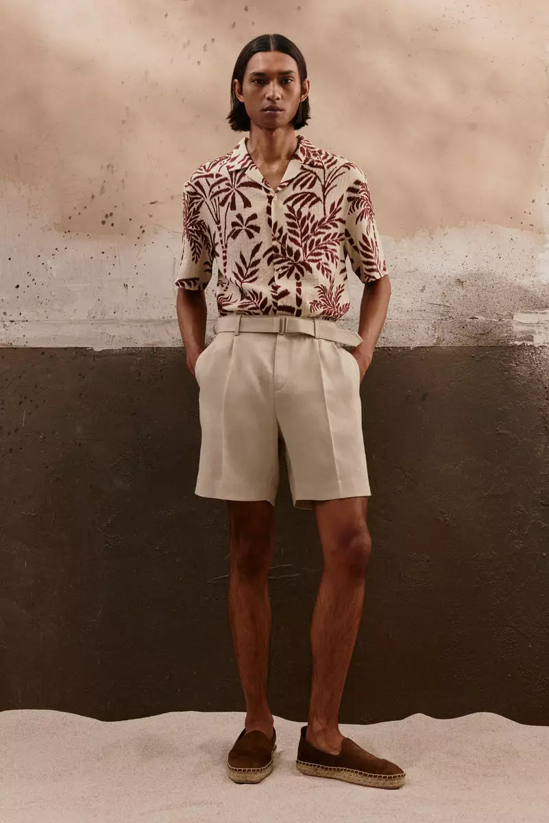 Relaxed Fit Tailored lyocell-blend shorts