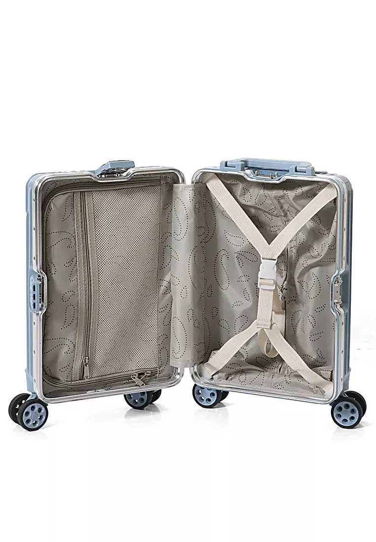 Belinda Koper Hardcase Size 16 Inch Suitcase Unisex Mini Size TSA Lock Material Polycarbonate ORIGINAL - Blue