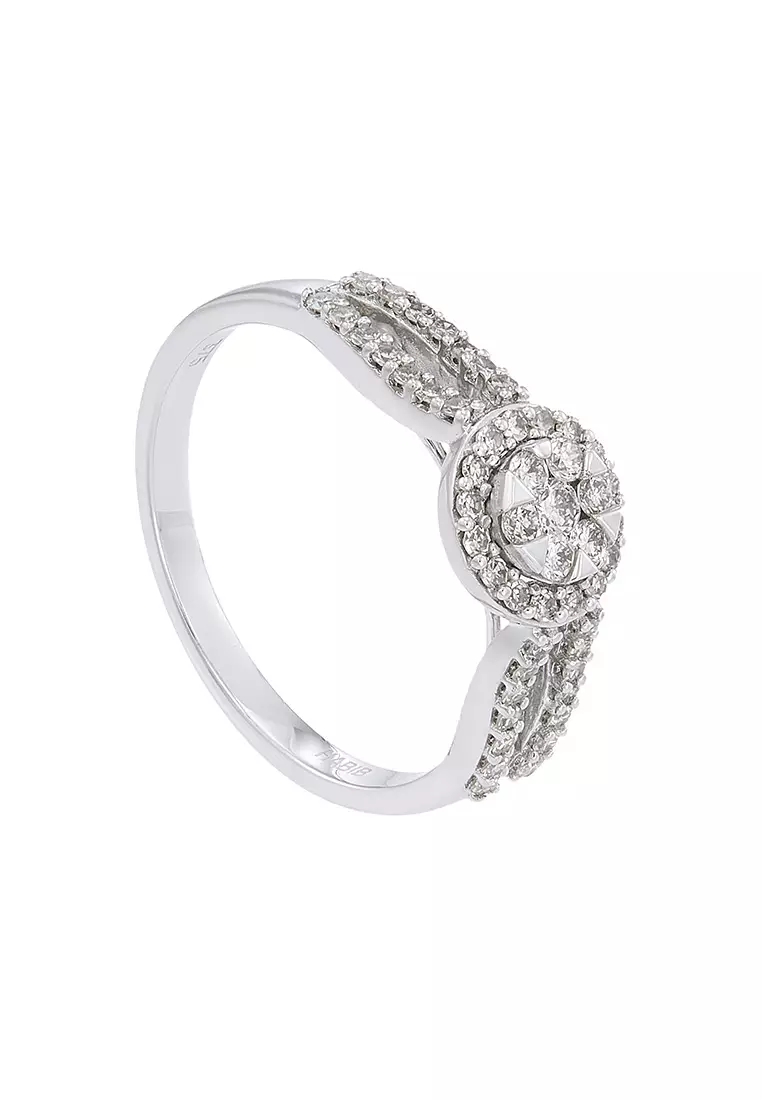 Buy HABIB HABIB Diamond Ring in 375/9K White Gold 271531224 Online ...