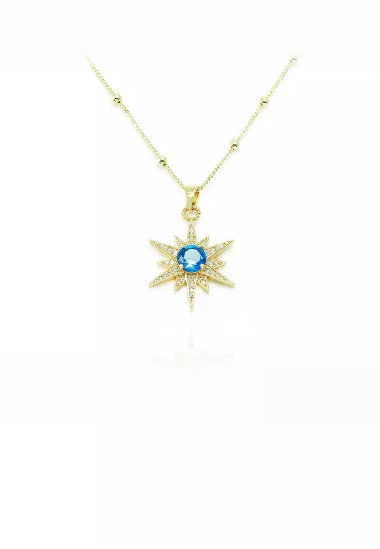 Gold plated sale star necklace