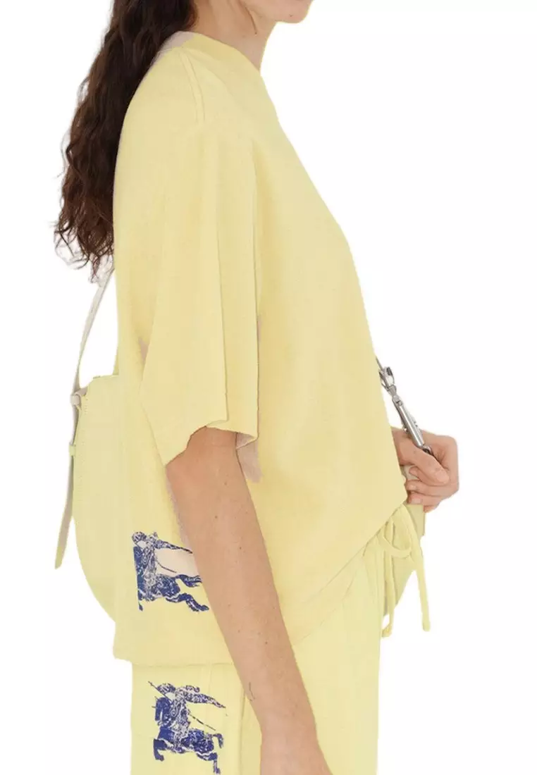 Cotton Towelling T-Shirt in Sherbet