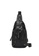 Lara black Plain Zipper Cross Body Bag - Black 560B6AC9A6EF0FGS_1