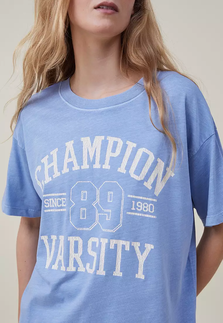 Jual Cotton On Boyfriend Fit Graphic Tee Original 2023 ZALORA Indonesia