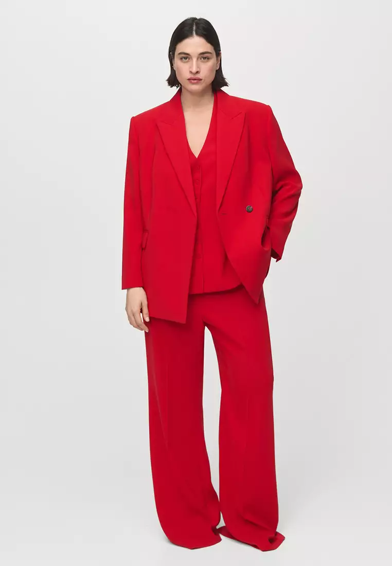 High-Waist Suit Trousers