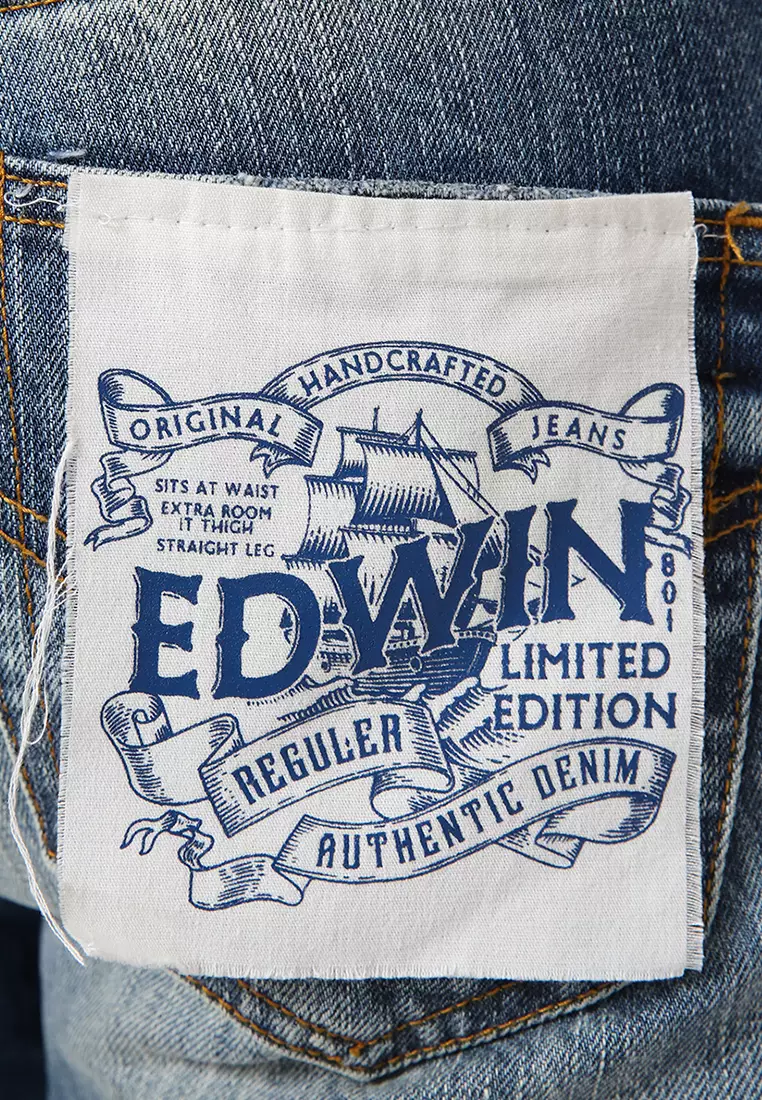 801 Reguler Fit Handcrafted Jeans BLUE AGES DESTROY - Celana Panjang Denim Pria