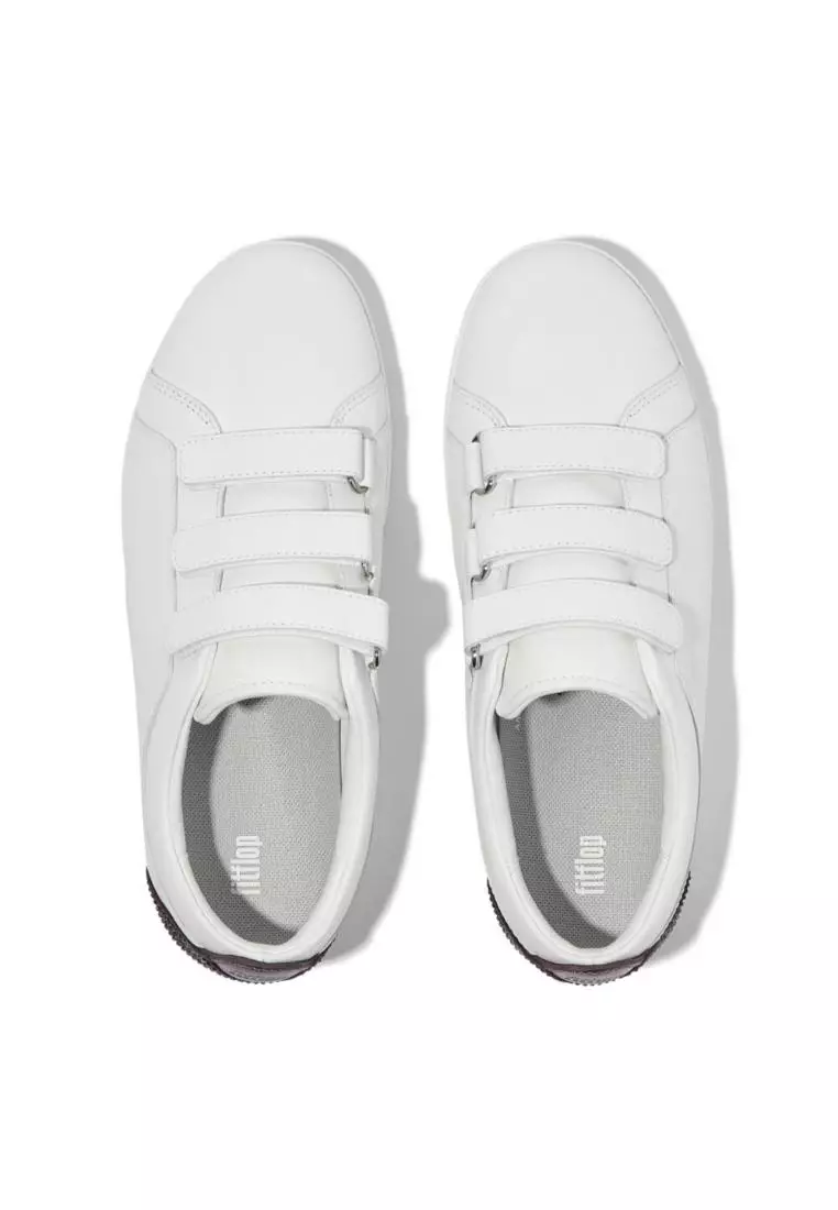 Rally Crystal-Backtab Leather Strap Sneakers