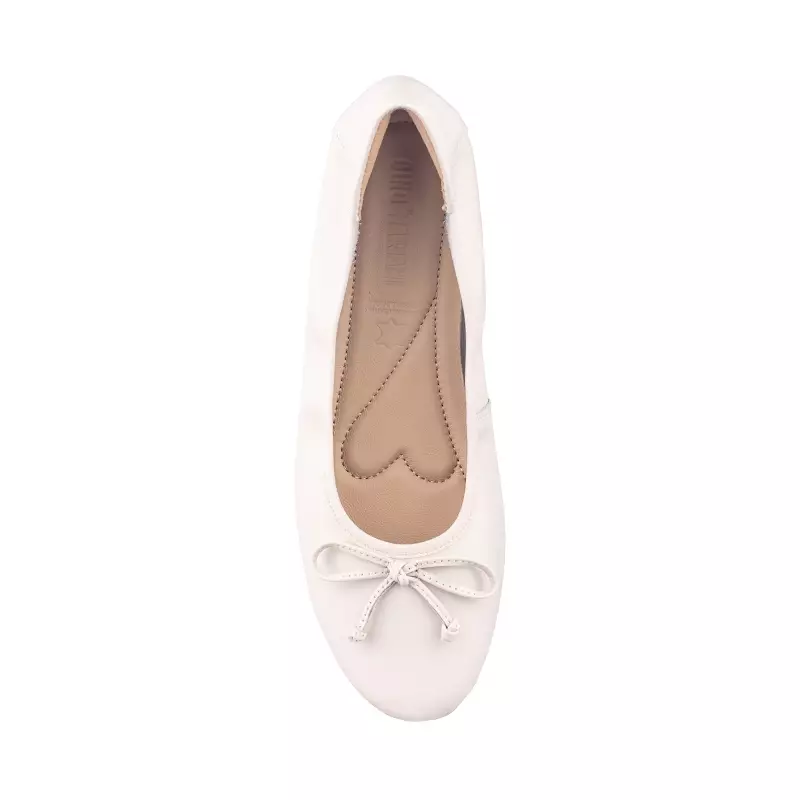 Sepatu Ballet Flats Wanita Gino Mariani Britney Off White