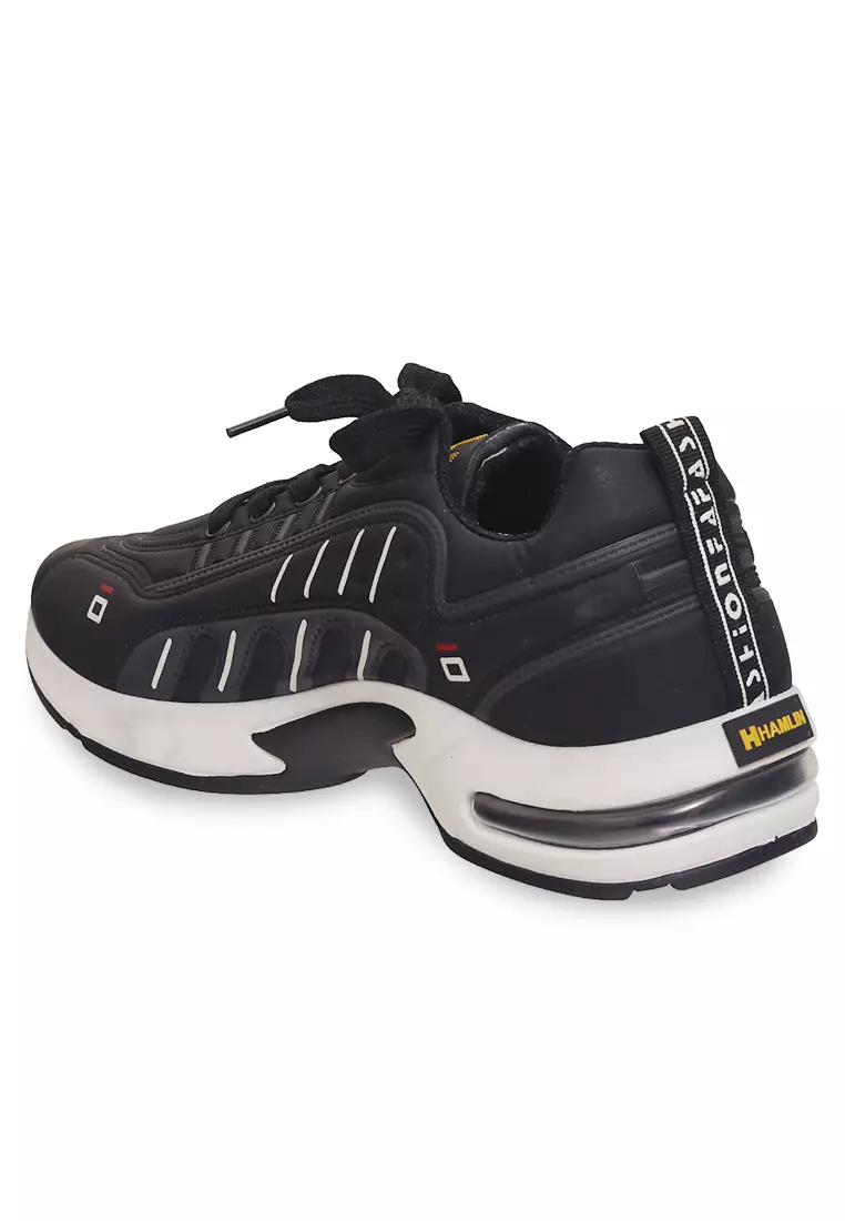 Anando Sepatu Sneakers Pria Anti Slip Casual Sporty Shoes Ringan Material Canvas ORIGINAL - Black