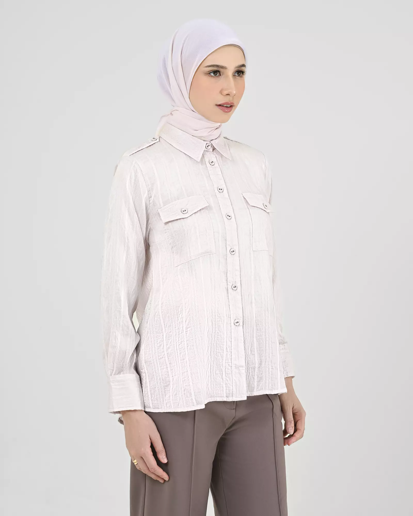 Geulis.id FRILA SHIRT - Babypink