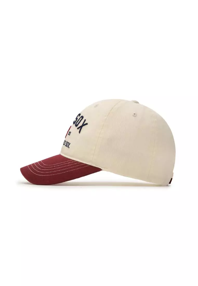 VARSITY LETTERING COLOR BLOCK UNSTRUCTURED BALL CAP BOSTON RED SOX