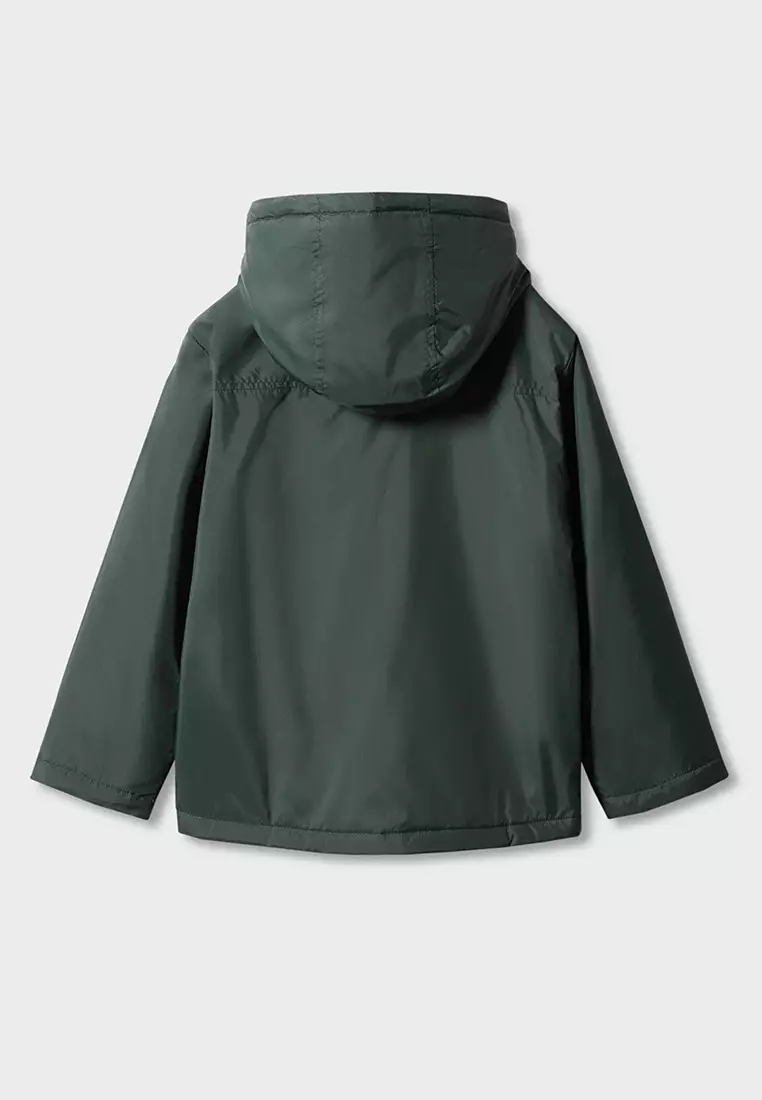 Quilted deals rain jacket