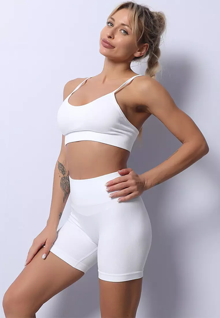 Buy XAFITI Set of 2 - High Shock Sports Bra Shorts Set in white 2024 Online