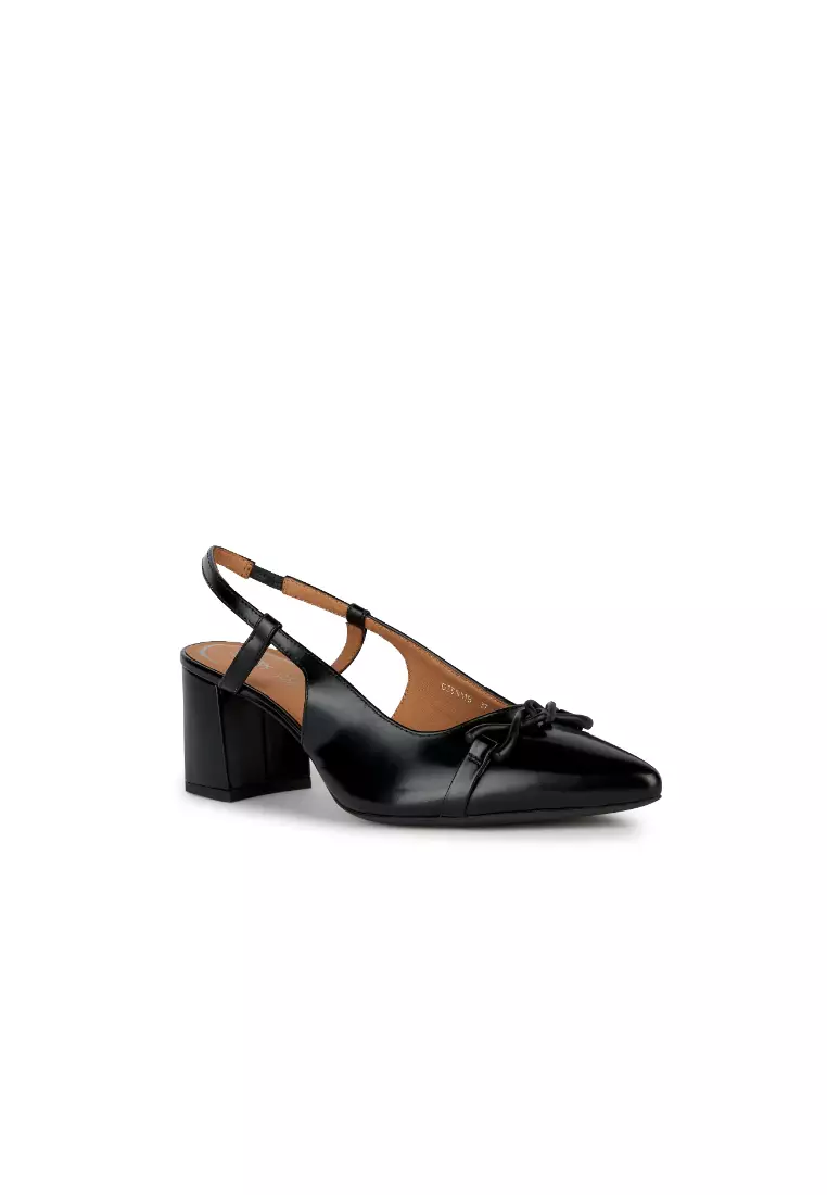 GEOX Ladies Bigliana Medium Heel Pumps - Black D35NMB-00038-C9999S3