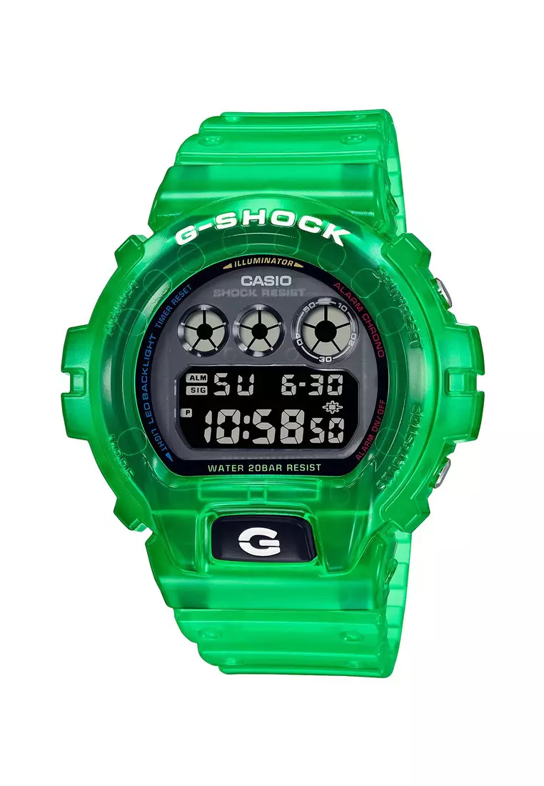 Green sport watch top