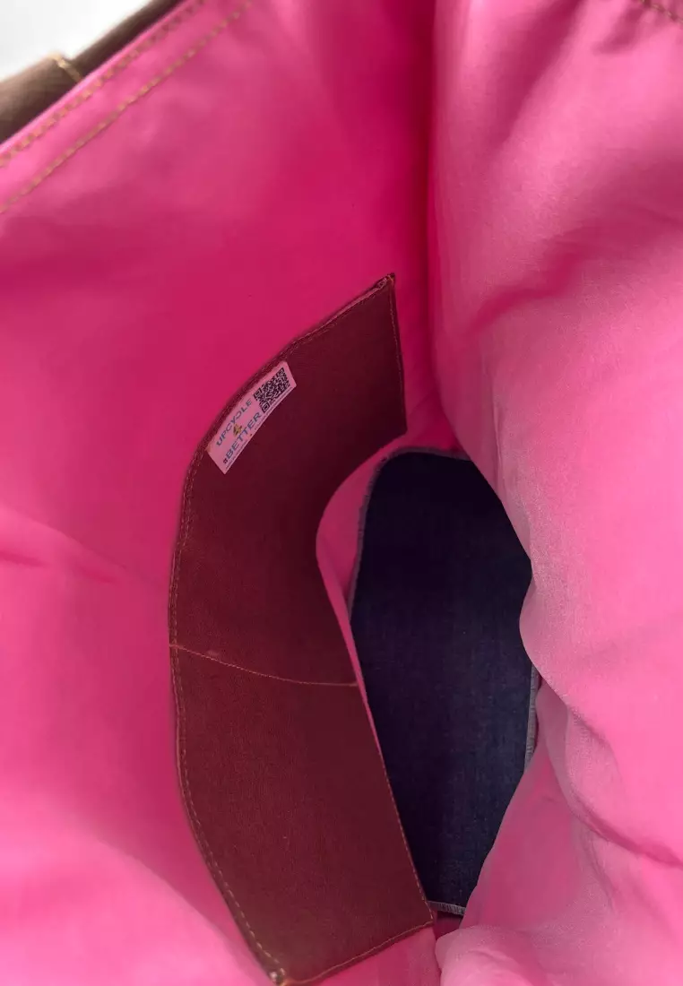 Embroidered Pocketful Tote Bag