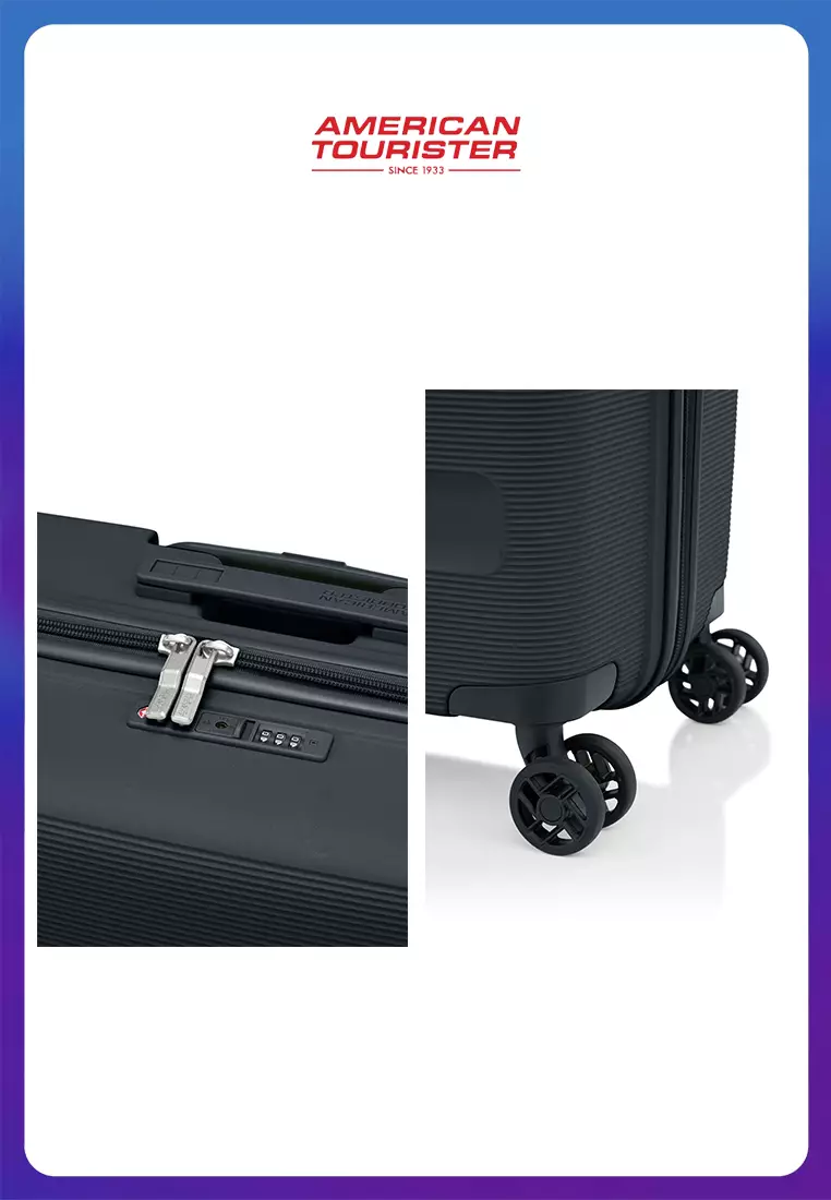 American Tourister Koper Hardcase Linex E Cabin 20 Inch - Black