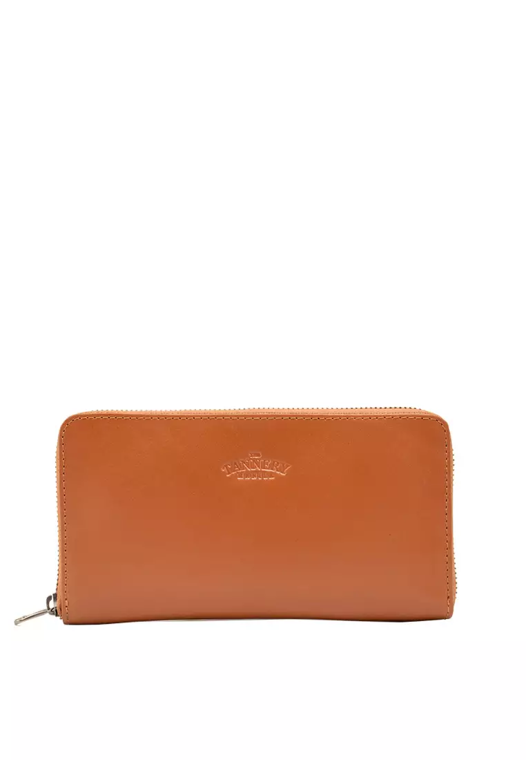 Buy The Tannery Manila Maru Leather Zippered Wallet 2024 Online