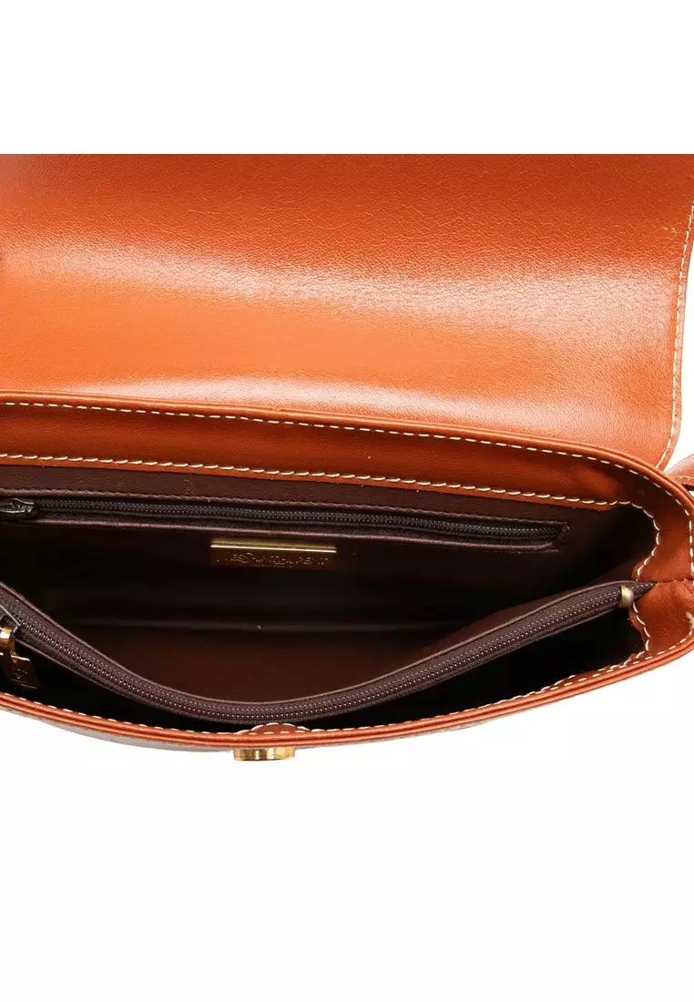Pre-Loved Saint Laurent Calfskin Y Cut Out Shoulder Bag