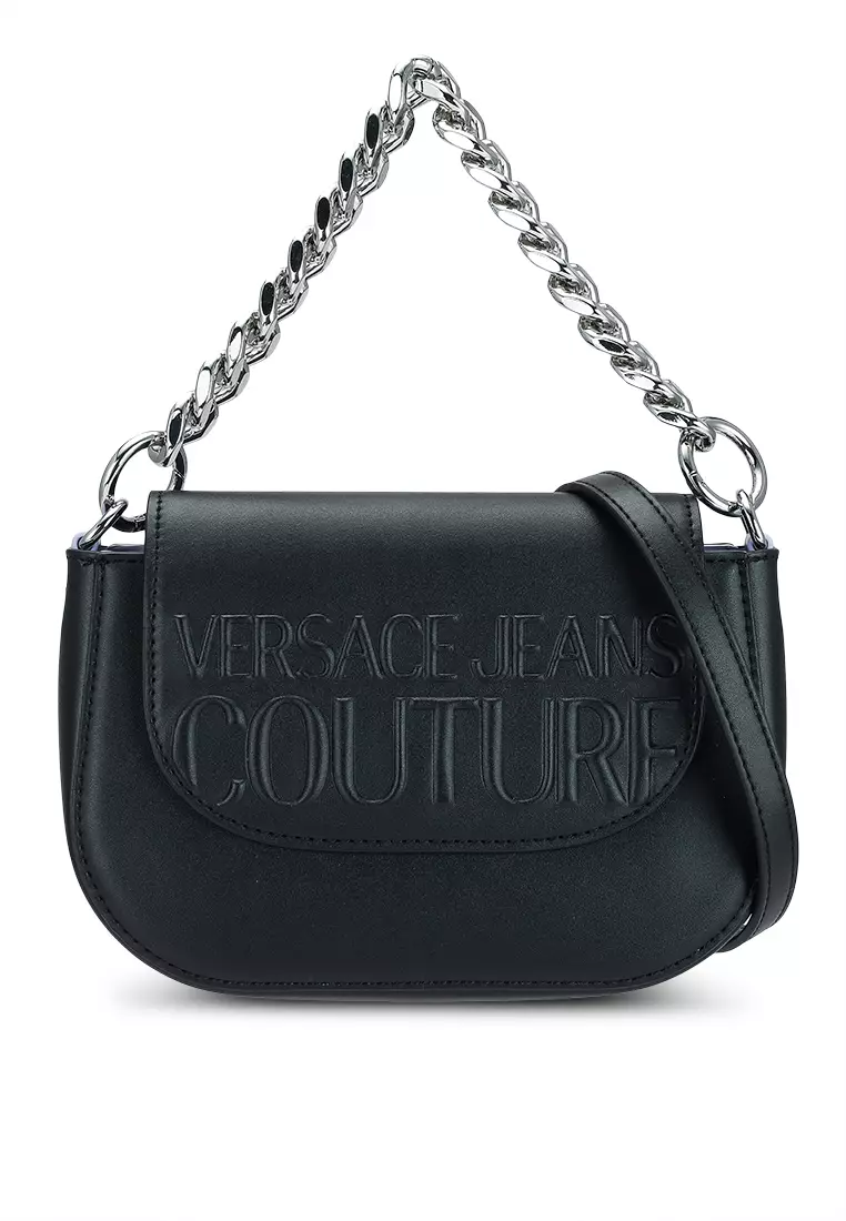 Versace jeans black deals shoulder bag