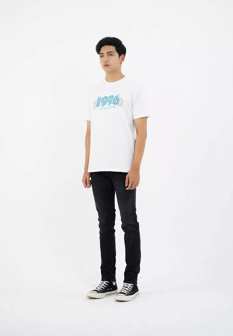 3Second Men's T-Shirt Short Sleeve Regular Fit Cotton Robb OL-C800125