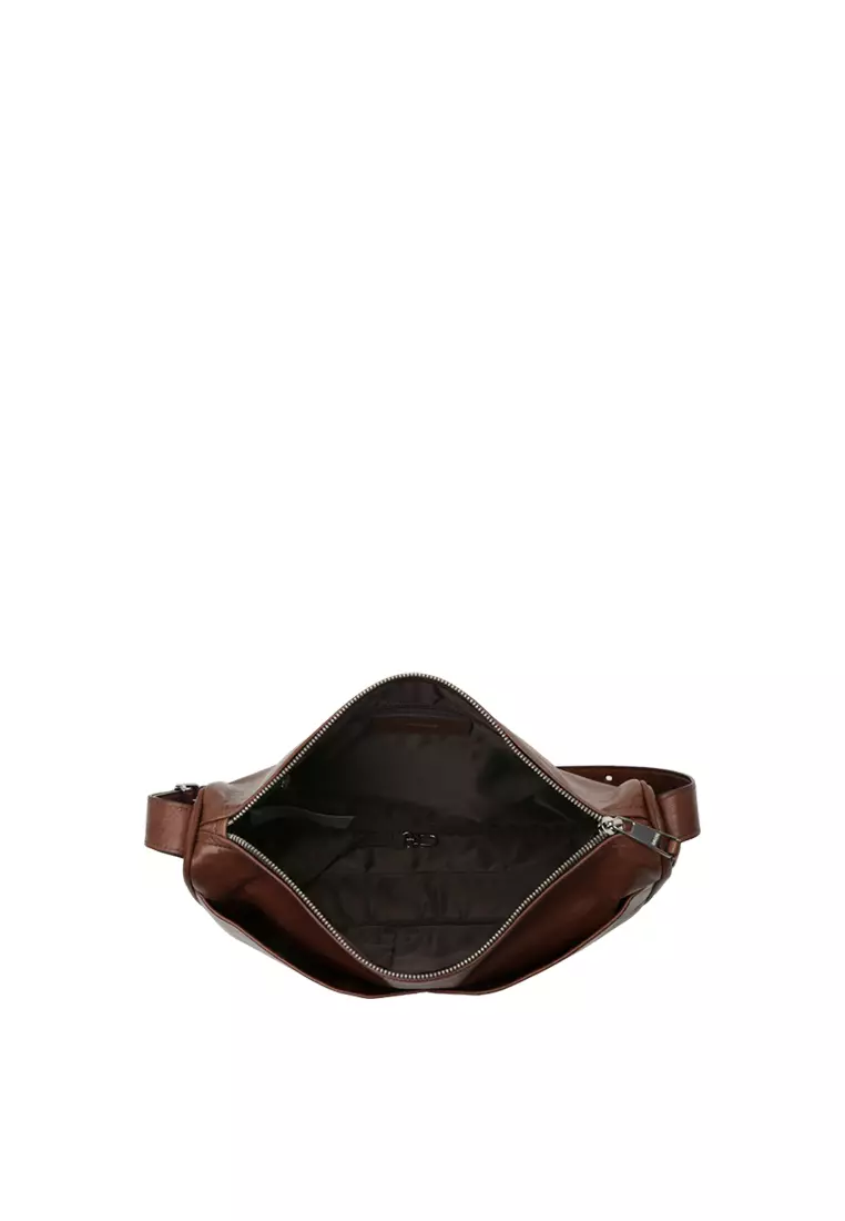 Slip Pockets Shoulder Bag - Caramel