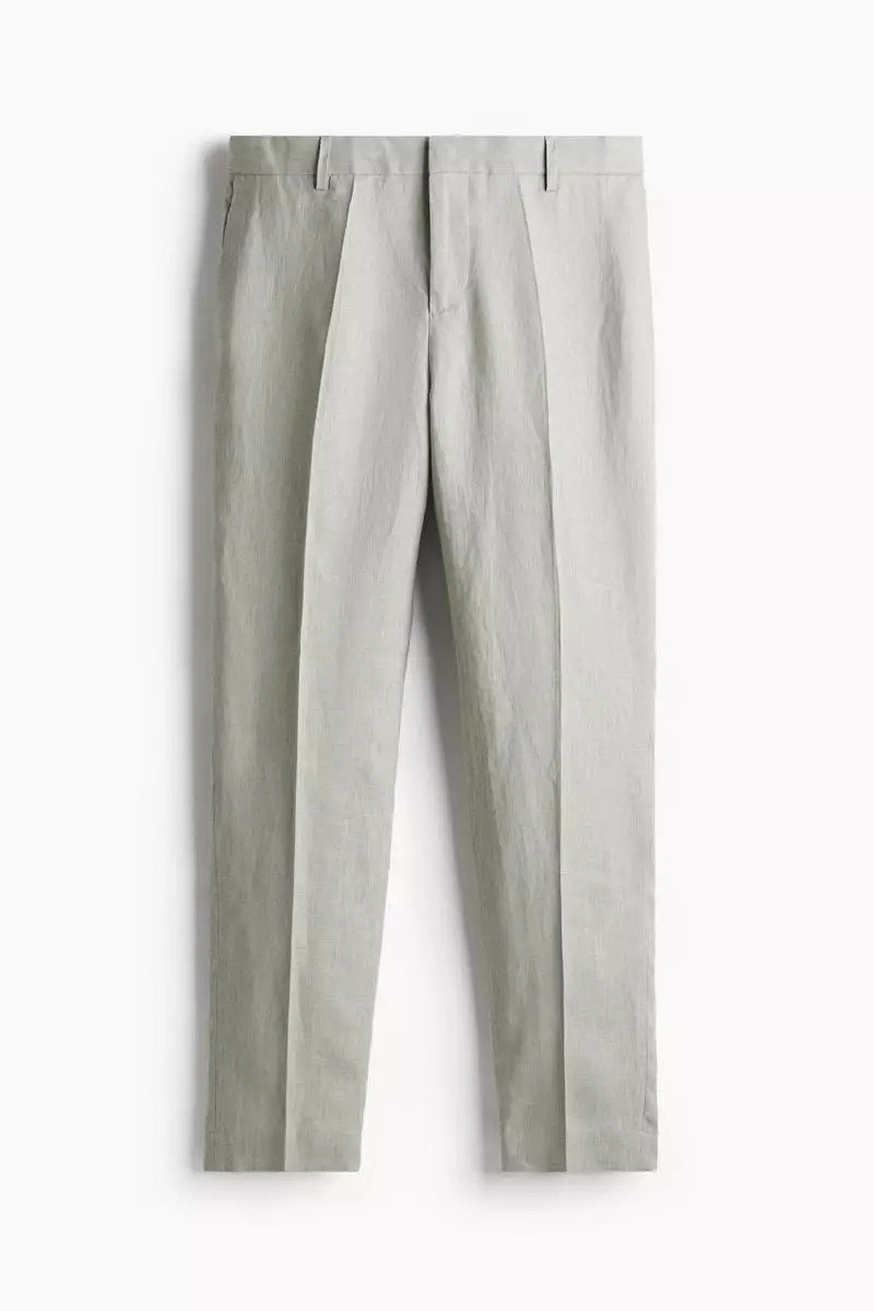 Slim Fit Linen suit trousers