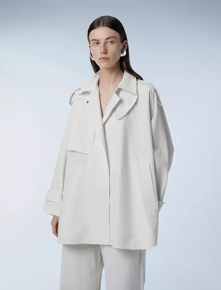 Jnby Loose long sleeve short windbreaker