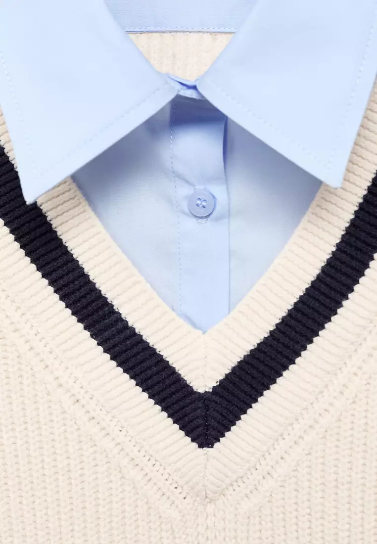 Combined Shirt Sweater