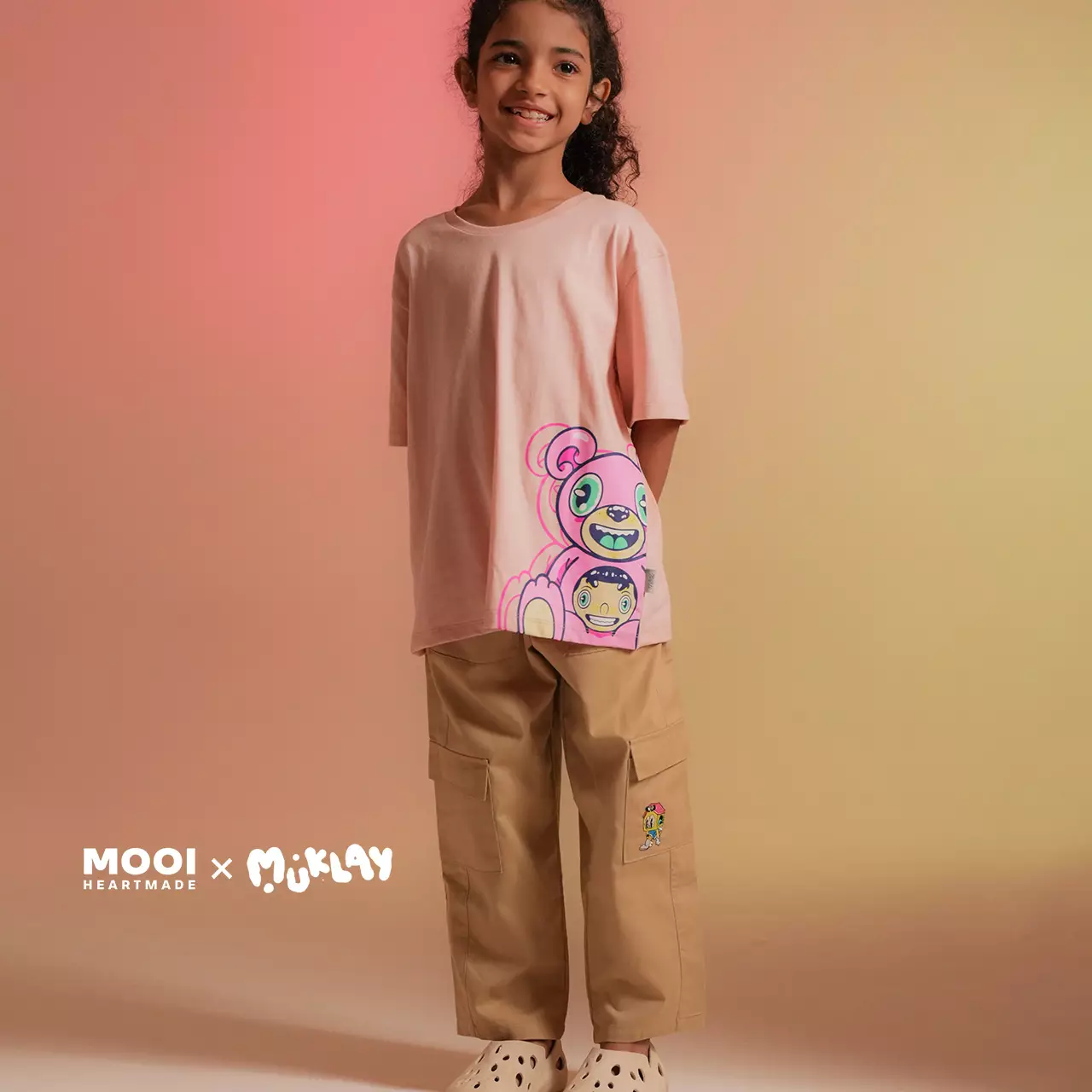 Mooi X Muklay Celana Panjang Cargo Anak Jeno Long Cargo Pants Kids - Navy