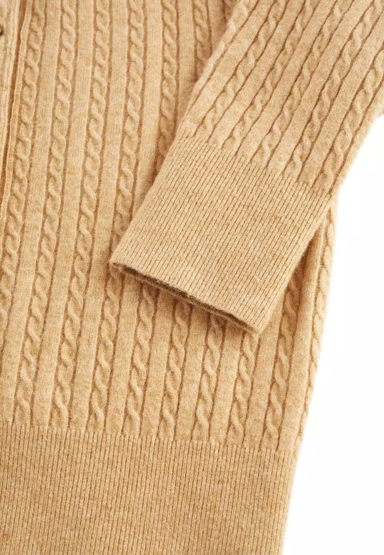 G2000 Cable Cropped Cardigan