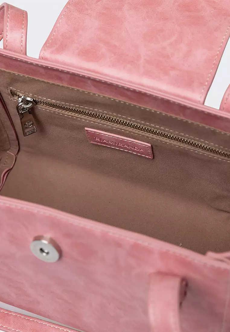 Ria Miranda Rose Pink Nina Small Box Bag