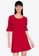 ZALORA BASICS multi Oversized Collar Dress with Frills 2DC98AA5F400A2GS_1